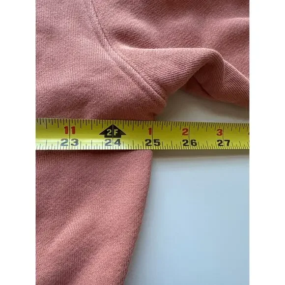Set Active Crewneck Cotton Sweatshirt in Dusty Rose Size Small - Picture 5 of 7